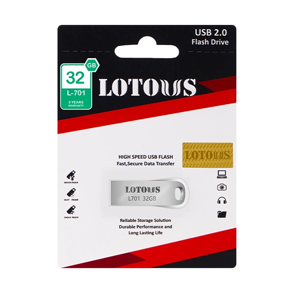 فلش مموری لوتوس مدل L-701 ظرفیت 32گیگابایت فلش مموری لوتوس مدل L-701 ظرفیت 32گیگابایت