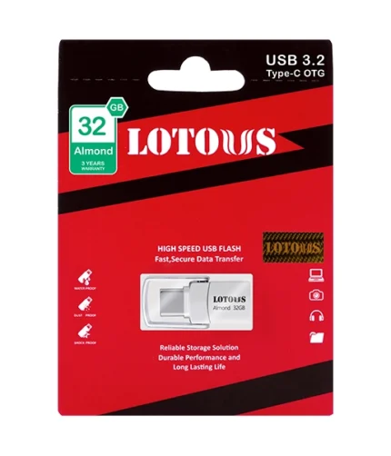 فلش مموری لوتوس مدل Almond ظرفیت 32 گیگابایت