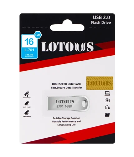 فلش مموری لوتوس مدل L-701 با ظرفیت 16 گیگابایت