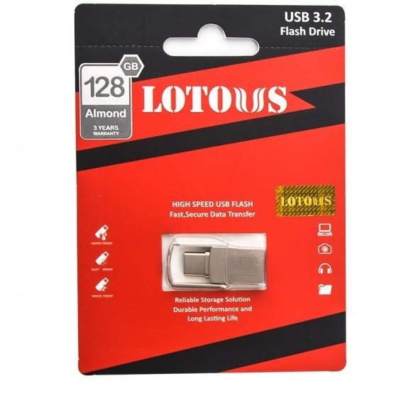 فلش لوتوس مدل Almond ظرفیت 128 گیگابایت فلش لوتوس مدل Almond ظرفیت 128 گیگابایت