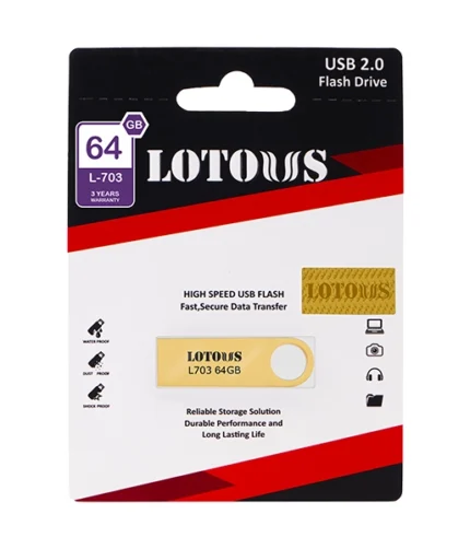 فلش مموری لوتوس مدل L-703 ظرفیت 64 گیگابایت