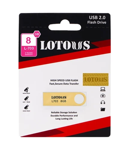 فلش مموری لوتوس مدل L-703 ظرفیت 8 گیگابایت