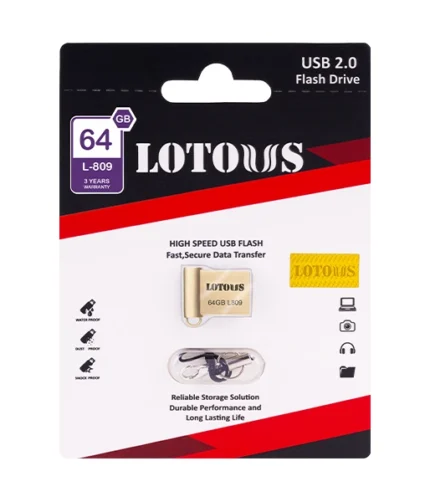 فلش مموری لوتوس مدل L-809 ظرفیت 64 گیگابایت