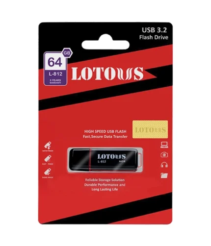 فلش مموری لوتوس مدل L-812 ظرفیت 64 گیگابایت