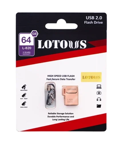 فلش مموری لوتوس مدل L-820 ظرفیت 64 گیگابایت