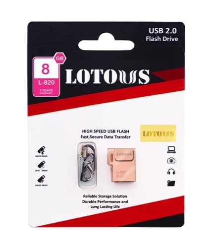 فلش مموری لوتوس مدل L-820 ظرفیت 8 گیگابایت