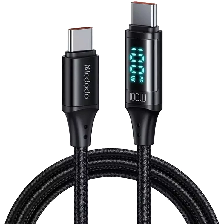 کابل USB-C مک دودو مدل Digital HD 100W PD Fast Charge کابل USB-C مک دودو مدل Digital HD 100W PD Fast Charge