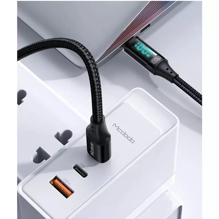 کابل USB-C مک دودو مدل Digital HD 100W PD Fast Charge کابل USB-C مک دودو مدل Digital HD 100W PD Fast Charge