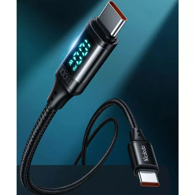 کابل USB-C مک دودو مدل Digital HD 100W PD Fast Charge کابل USB-C مک دودو مدل Digital HD 100W PD Fast Charge