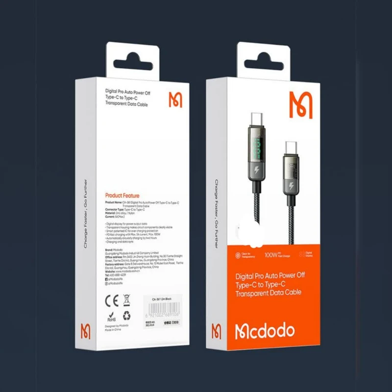 کابل تبدیل USB-C مک دودو مدل CA-361 کابل تبدیل USB-C مک دودو مدل CA-361